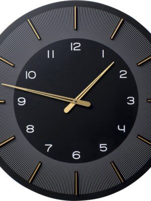 Wall Clock Lio Black 60cm