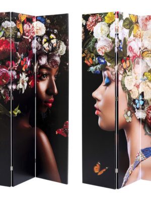 Room Divider Flowery Shoulder vs Bunch Flowers 120x180cm