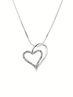 Halsband Hjärta Silver