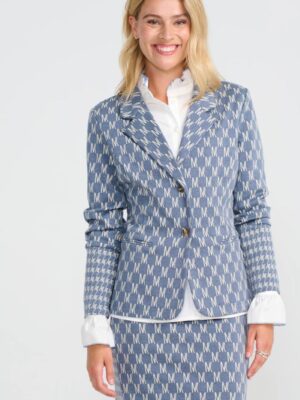 Watson Blazer Denim Letters