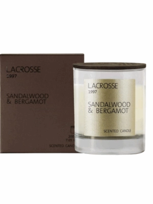 Scented Candle Lacrosse Sandalwood Bergamot 200g