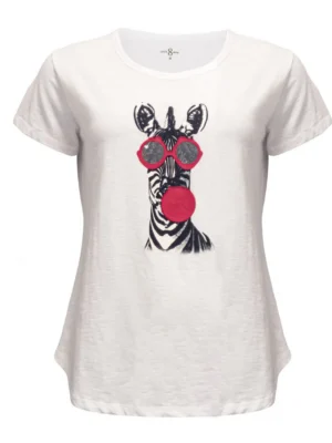 T-shirt Animal Black Red