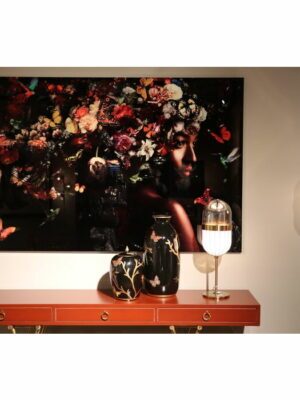 Glass Picture Flowery Shoulder View 150x100cm