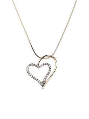 Halsband Hjärta Guld