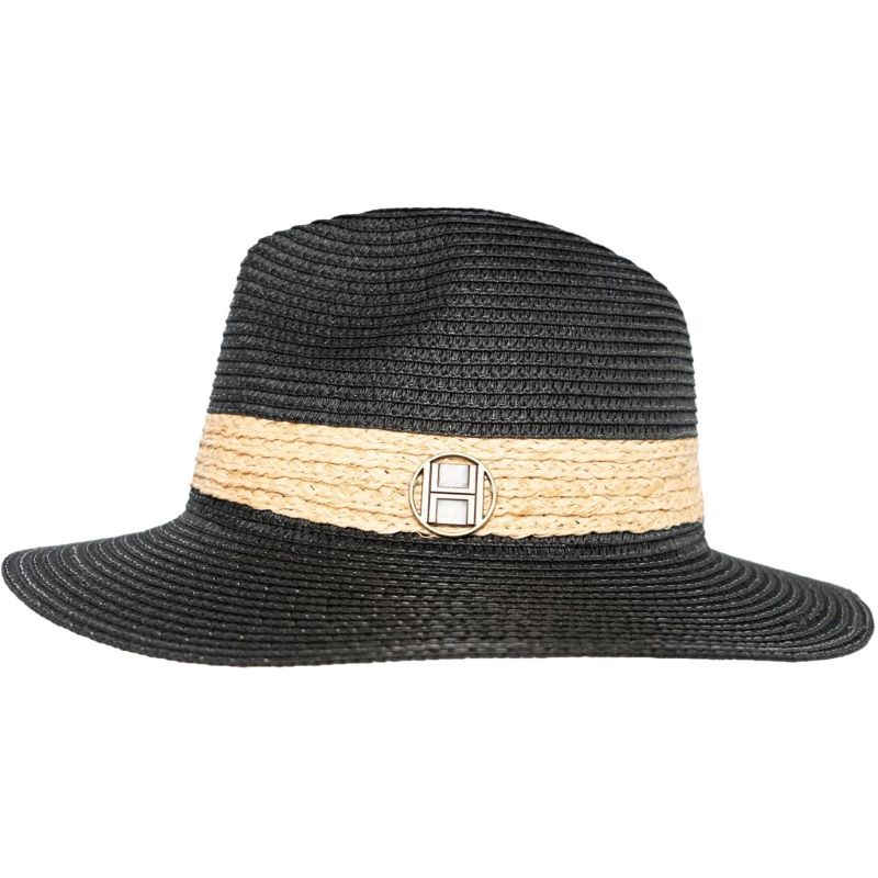 Allesandra Strawhat Jet Black