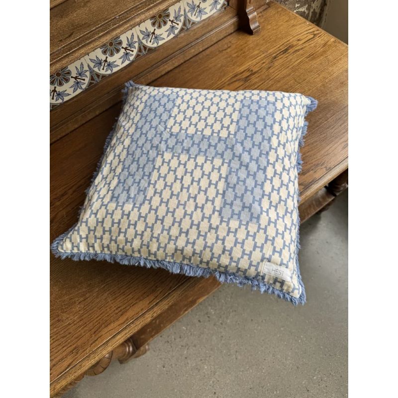 Linnen Pillowcover Faded Denim