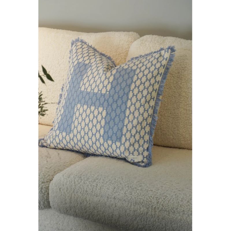 Linnen Pillowcover Faded Denim
