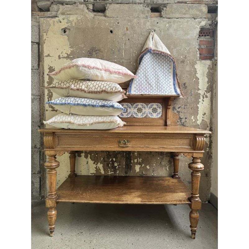 Linnen Pillowcover Faded Denim - Image 3