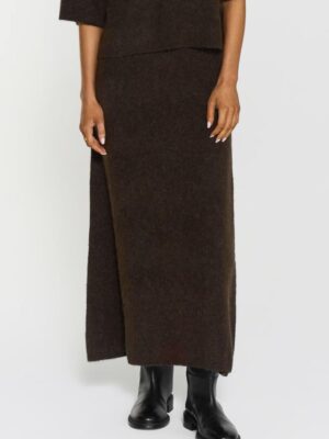 Israa Knitted Skirt Mocha Brown