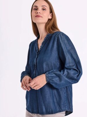 Blus Wilke Blå Denim