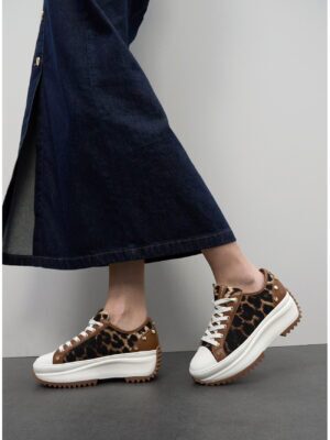 Sneaker - Platform Sneaker with Leopard Print