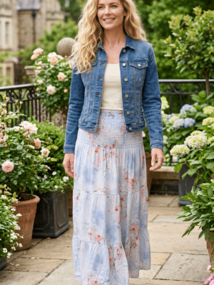 Kjolklänning Alice Blommig Blå