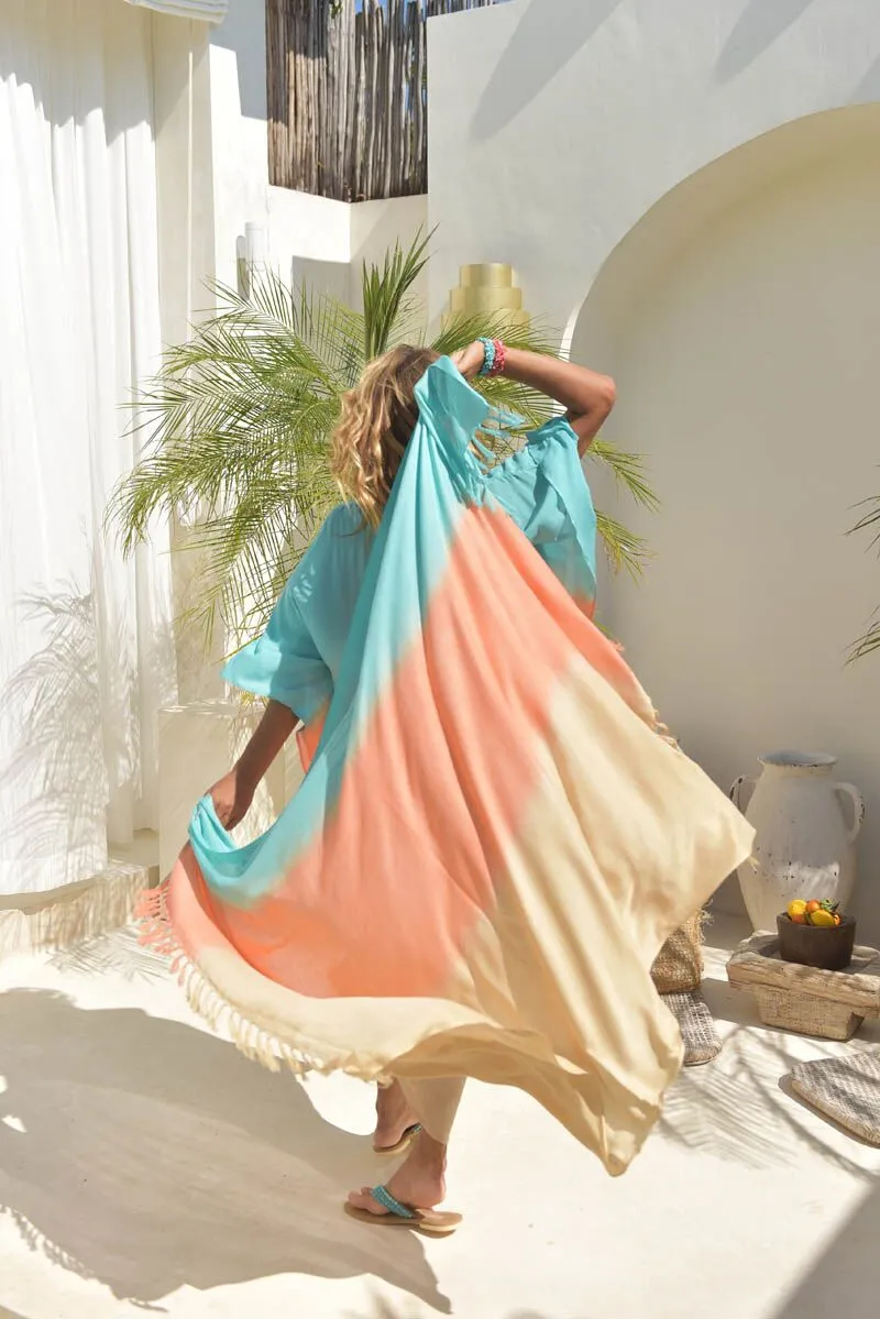 Sarong Sunny Days Turkos/Orange