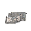 Black Flower Linen Cosmetic - Image 2
