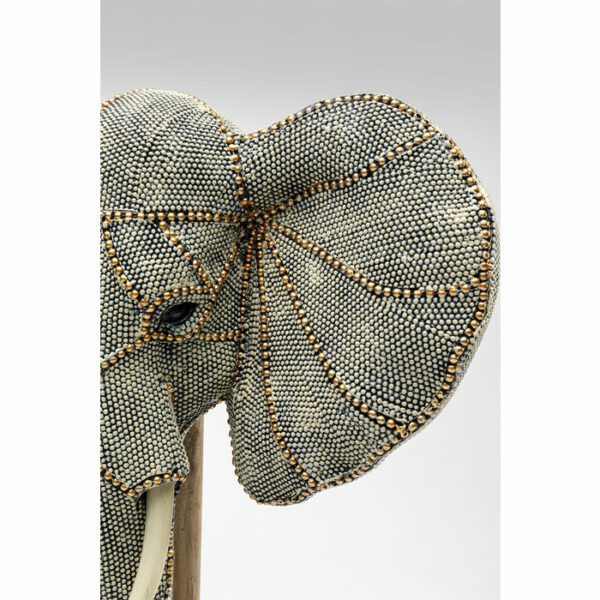 Deco Object Elephant Head Pearls 49