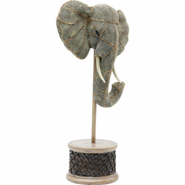 Deco Object Elephant Head Pearls 49
