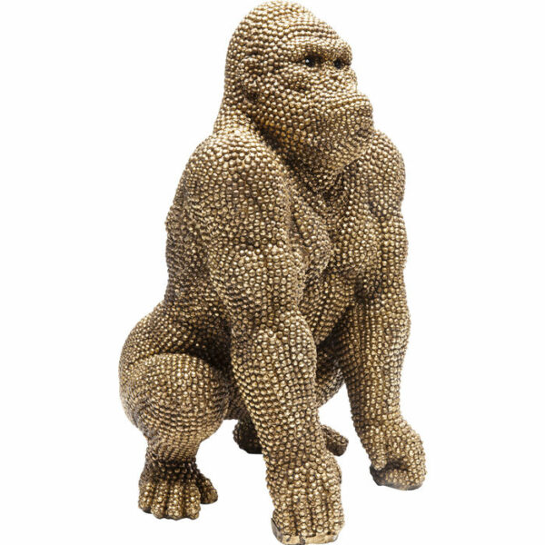 Deco Figurine Gorilla Gold 46 cm