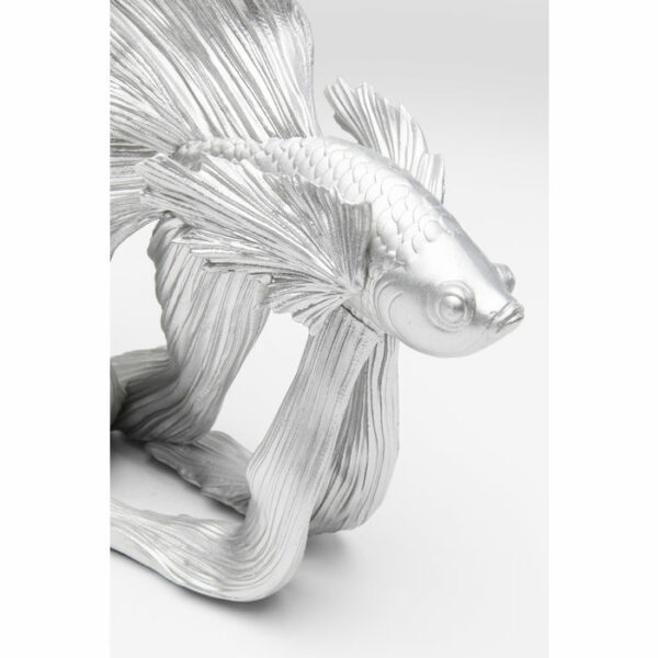Deco Object Betta Fish Silver Small