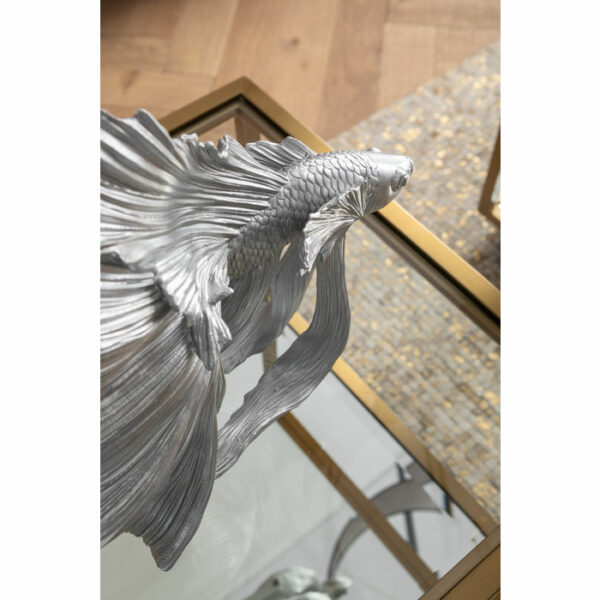 Deco Object Betta Fish Silver Small