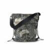 Shoulder bag Black Flower Linen