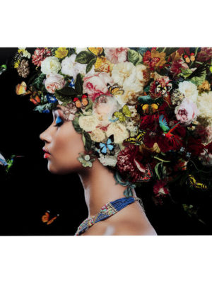 Glass Picture Bunch of Flowers 150x100cm
