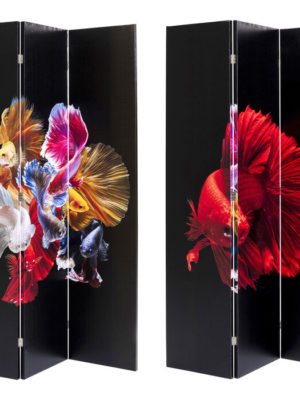 Room Divider Colorful Fish vs Fire Fish 120x180cm
