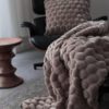 Throw Egg Dusty Pink 170x130cm - Image 2