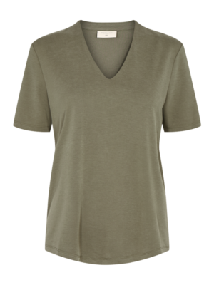 T-shirt V-neck Dusty Olive