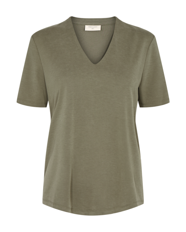 T-shirt V-neck Dusty Olive