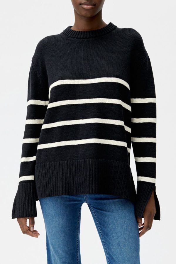 Lirije Sweater Black Stripe