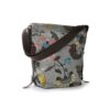 Shoulder Bag Grey Flower Linen - Image 2