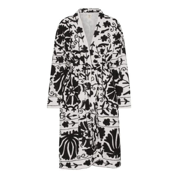 Long Suzani Coat Vit - Image 4