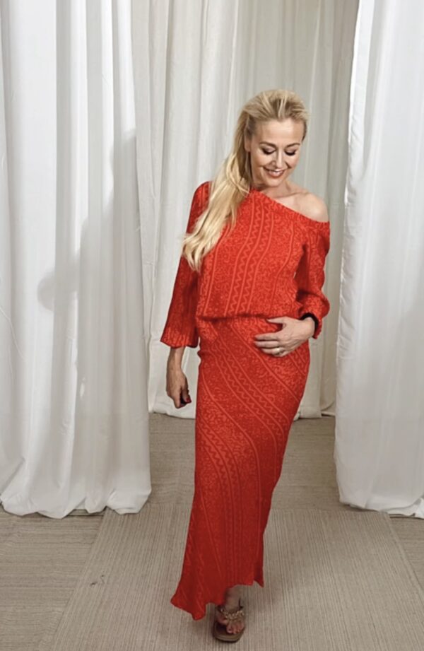 St Tropez Top Red Ruby