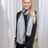 JLB Scarf 75 x200cm Black/White - Image 2