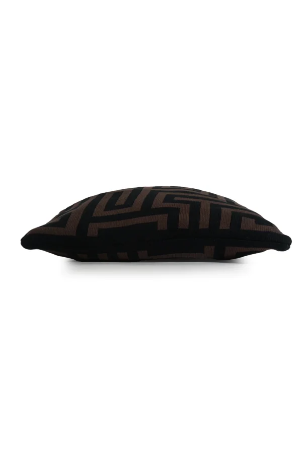 Cushion Cover Knitted brown- black