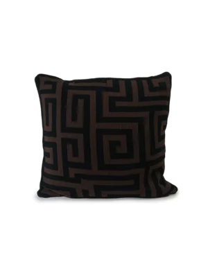Cushion Cover Knitted brown- black