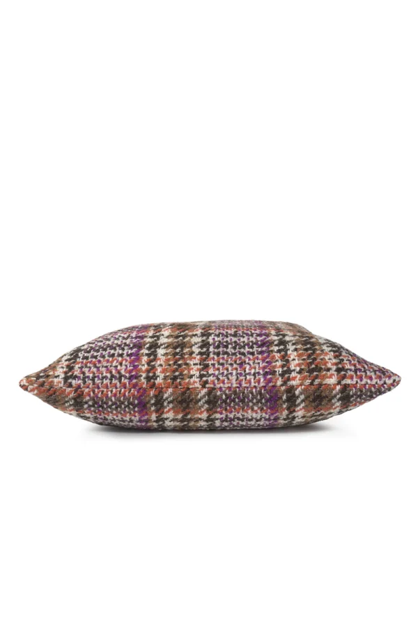 Cushion Cover Soft Check Purple