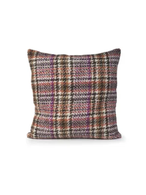 Cushion Cover Soft Check Purple