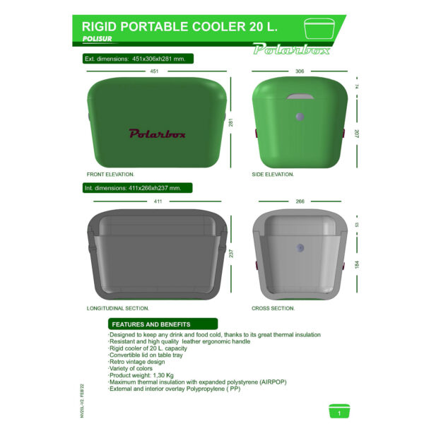 Polarbox Pink Aqua Green - 20L - Image 7