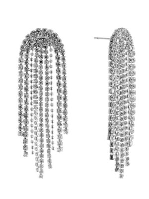 Cabana Crystal Earrings , silver