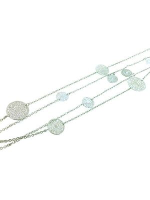 spinn multi necklace, silver