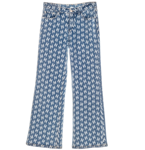 Jeans Megan Wide Leg Printed Blue - Image 2