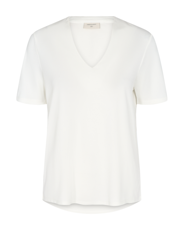 T-shirt v-neck vit