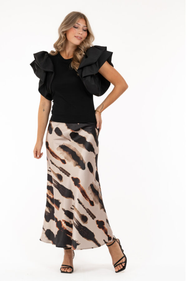 Sienna Skirt Espresso Sand Black - Image 8