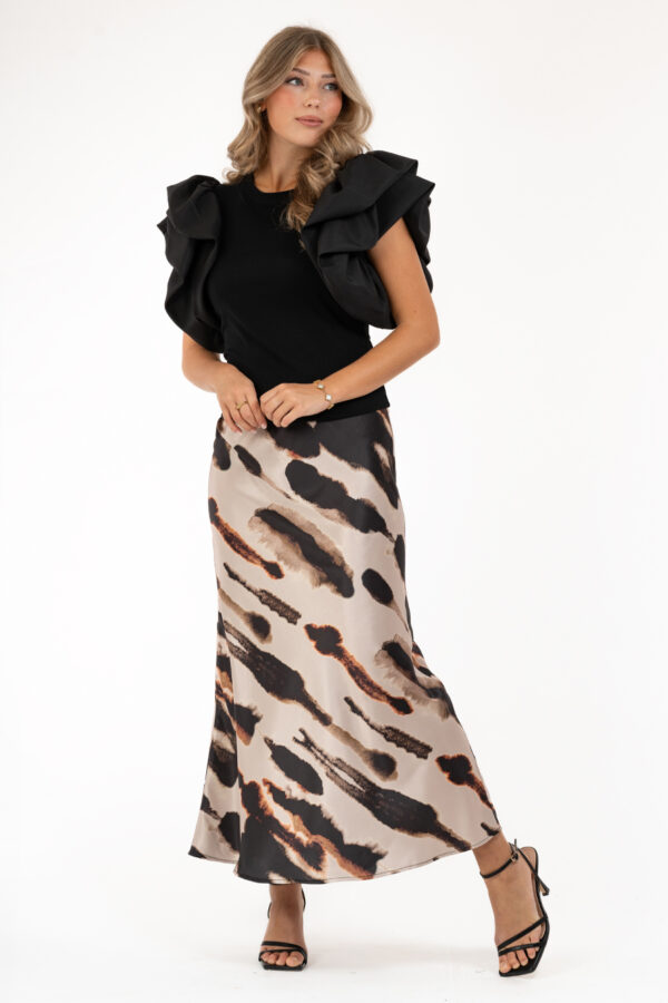 Sienna Skirt Espresso Sand Black - Image 7