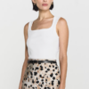Nilea Satin Midi Skirt Abstract Leo Print - Image 5