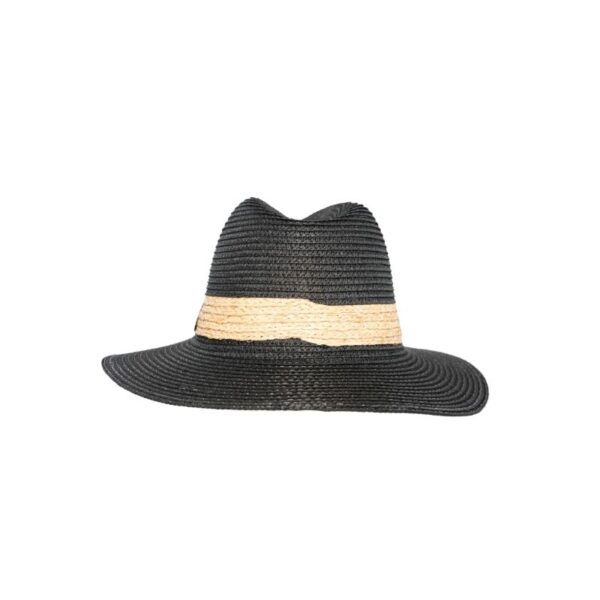 Allesandra Strawhat Jet Black