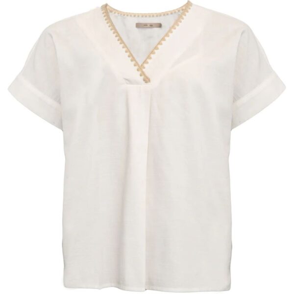 Beckie Blouse White Sand