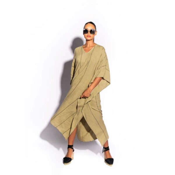 Florence Linen Kaftan Summer Sand