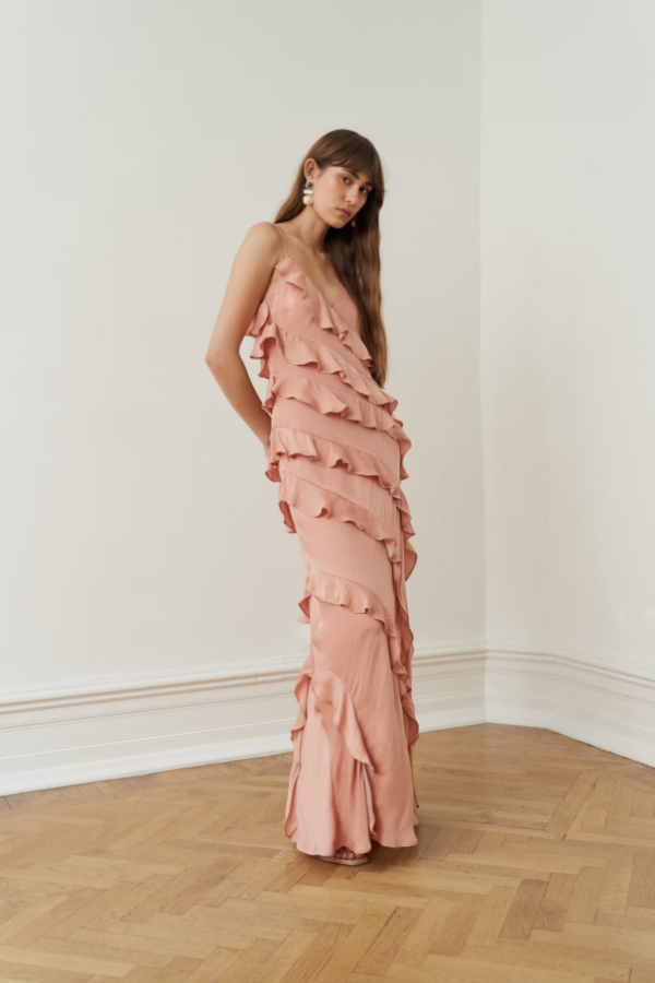 Jiselle Frill Dress Canyon Sunset - Image 2